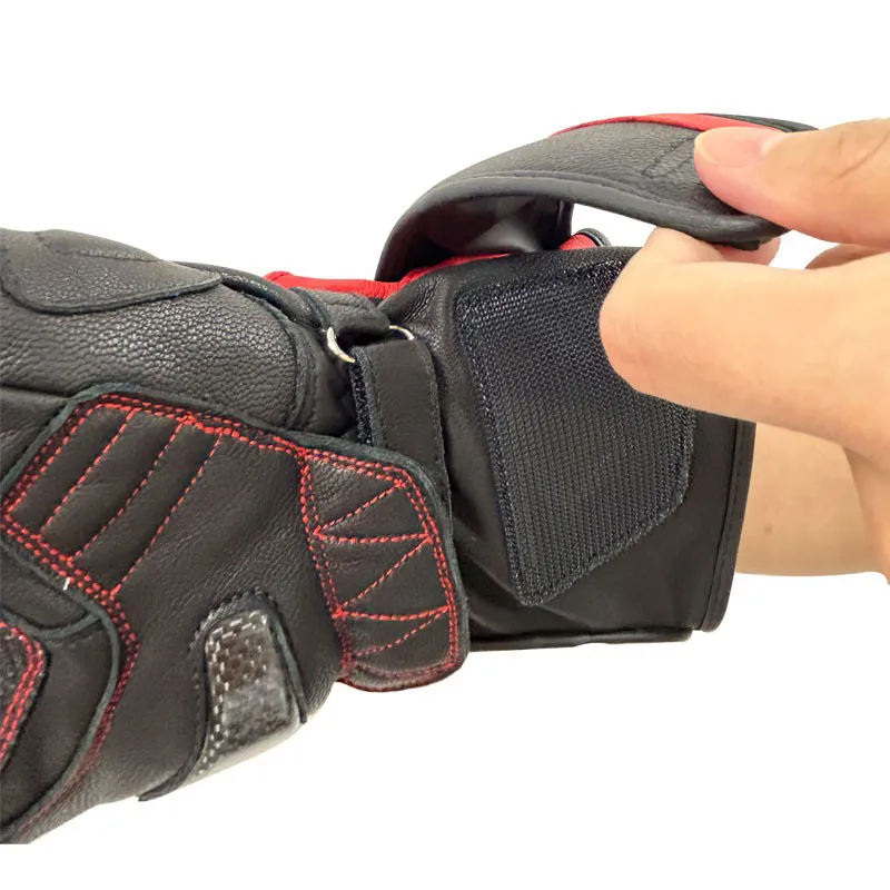 Motorcycle Racing Gloves hook and loop fasteners